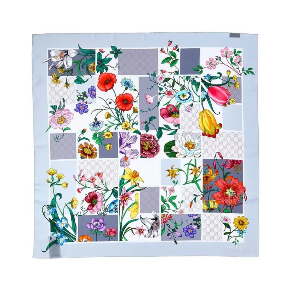 Gucci Floral Silk Scarf